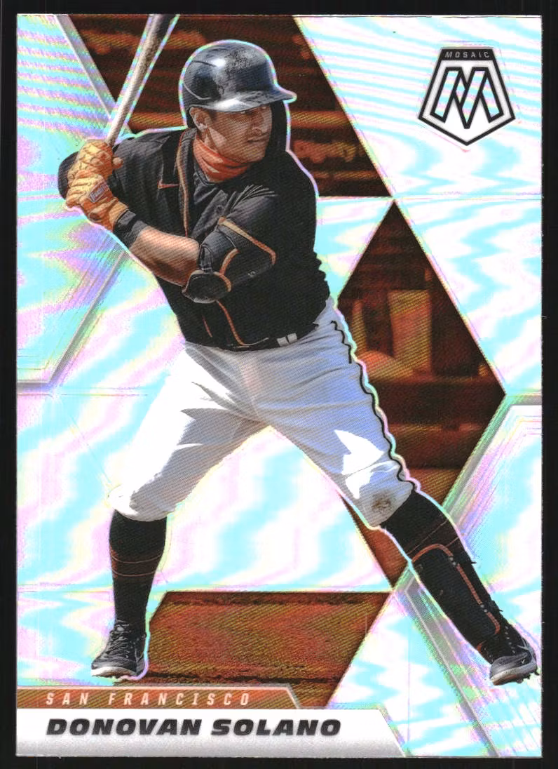 2021 Panini Mosaic Silver Prizm #152 Donovan Solano (10-LL9-MLBGIANTS)