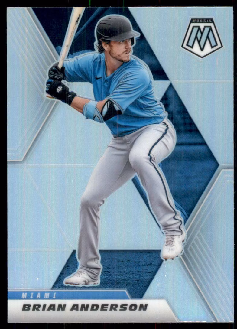 2021 Panini Mosaic Silver Prizm #196 Brian Anderson (10-LL9-MLBMARLINS)