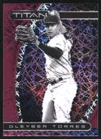 2021 Panini Titan Purple Velocity #24 Gleyber Torres (15-LL9-MLBYANKEES)