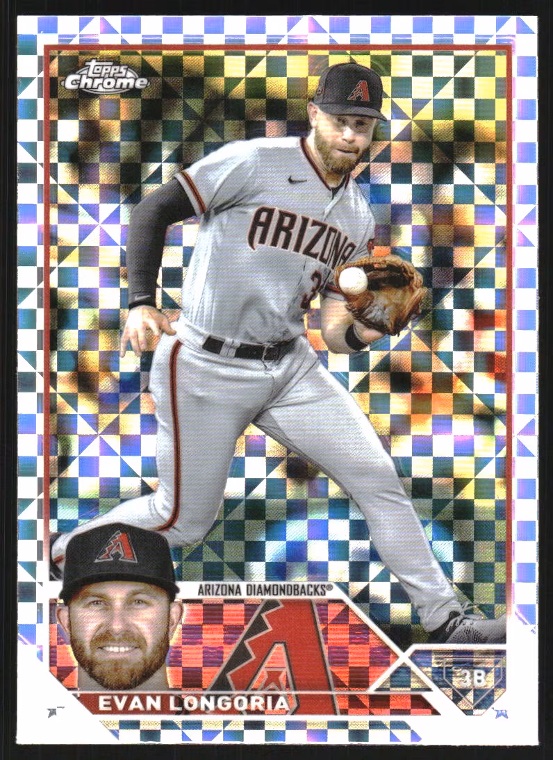 2023 Topps Chrome X-Fractors #166 Evan Longoria (12-LL10-MLBDIAMONDBACKS)
