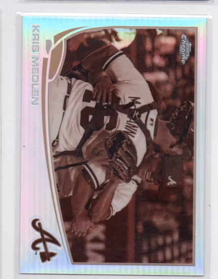 2013 Topps Chrome Sepia Refractors #18 Kris Medlen (30-LL15-MLBBRAVES)