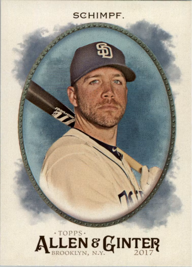 2017 Topps Allen and Ginter Hot Box Foil #9 Ryan Schimpf (12-MM2-MLBPADRES)