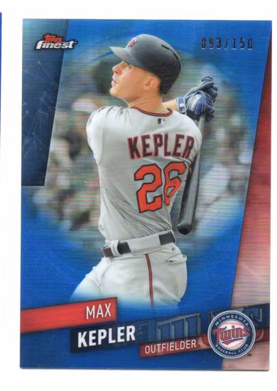 2019 Finest Blue Refractors #69 Max Kepler (20-LL15-MLBTWINS)