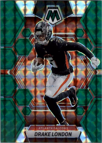 2023 Panini Mosaic Mosaic Green #8 Drake London (15-LL8-NFLFALCONS)