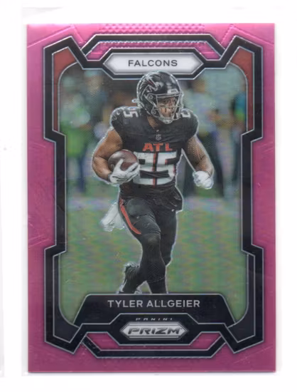 2023 Panini Prizm Prizms Pink #14 Tyler Allgeier (15-LL13-NFLFALCONS)
