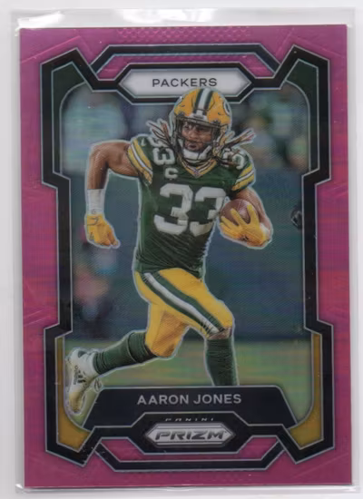 2023 Panini Prizm Prizms Pink #105 Aaron Jones (15-LL12-NFLPACKERS)