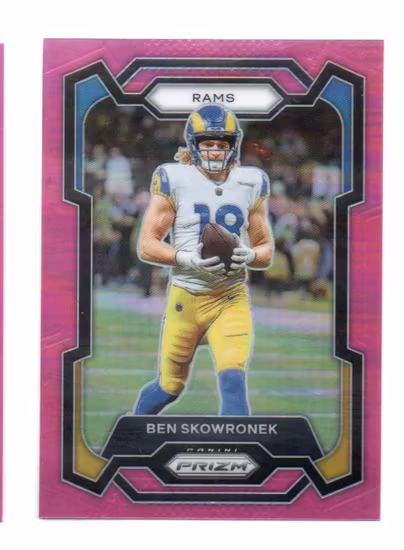 2023 Panini Prizm Prizms Pink #163 Ben Skowronek (15-LL12-NFLRAMS)