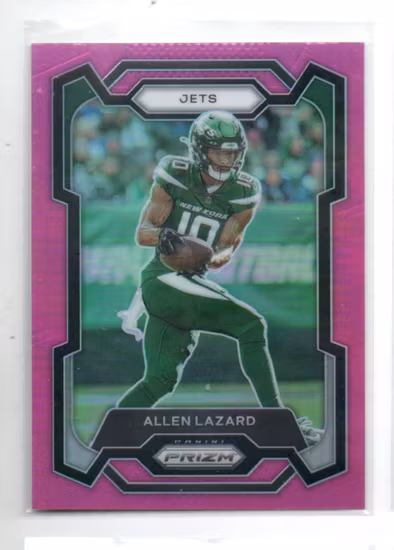 2023 Panini Prizm Prizms Pink #229 Allen Lazard (15-LL12-NFLJETS)