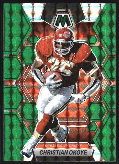2023 Panini Mosaic Mosaic Green #115 Christian Okoye (15-LL7-NFLCHIEFS)