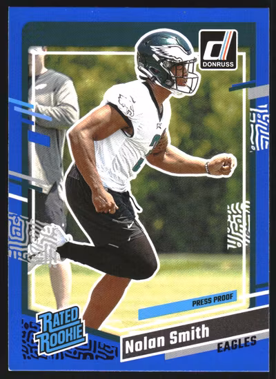 2023 Donruss Press Proof Blue #382 Nolan Smith RR (30-LL8-NFLEAGLES)