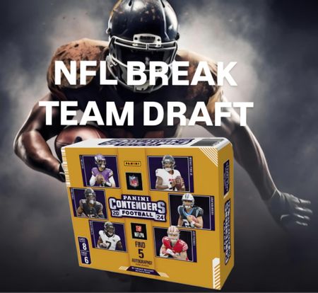 BREAK #247 >> 2024 Panini Contenders Football (Hobby Box) -TEAM DRAFT-