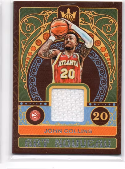 2022-23 Court Kings Art Nouveau Jerseys #33 John Collins (30-MM6-NBAHAWKS)