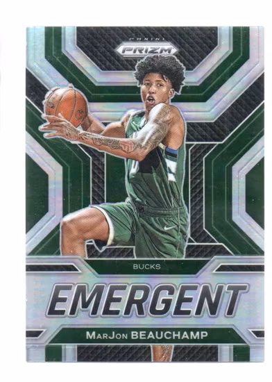 2022-23 Panini Prizm Emergent Prizms Silver #3 MarJon Beauchamp (20-MM1-NBABUCKS)