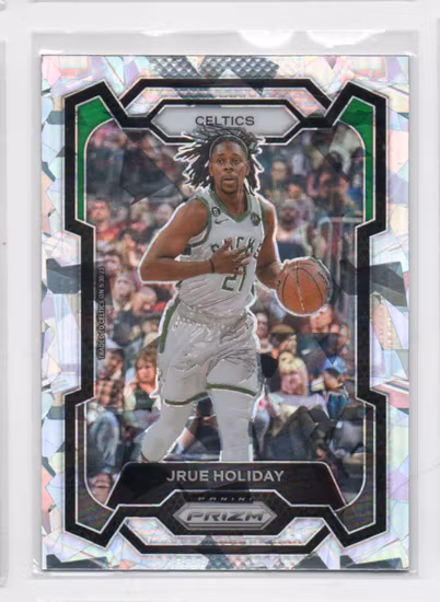 2023-24 Panini Prizm Prizms Ice #107 Jrue Holiday (15-MM1-NBACELTICS)