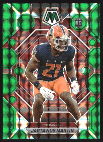 2023 Panini Mosaic Mosaic Green #330 Jartavius Martin (12-LL6-NFLCOMMANDERS)