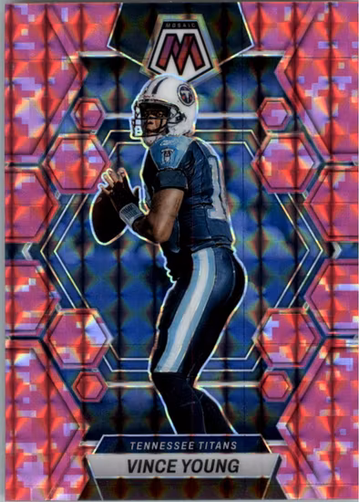 2023 Panini Mosaic Mosaic Camo Pink #241 Vince Young (12-LL11-NFLTITANS)