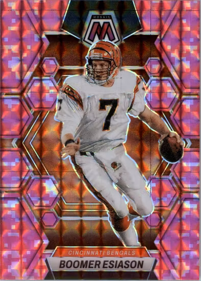 2023 Panini Mosaic Mosaic Camo Pink #46 Boomer Esiason (12-LL10-NFLBENGALS)
