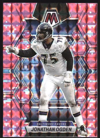 2023 Panini Mosaic Mosaic Camo Pink #20 Jonathan Ogden (12-LL11-NFLRAVENS)