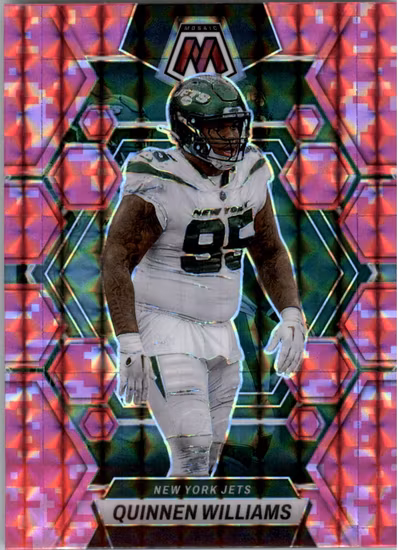 2023 Panini Mosaic Mosaic Camo Pink #77 Quinnen Williams (12-LL10-NFLJETS)