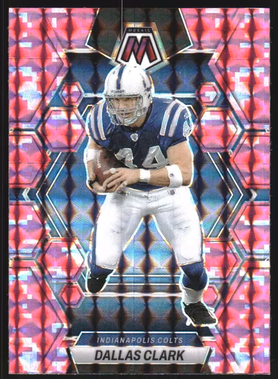2023 Panini Mosaic Mosaic Camo Pink #99 Dallas Clark (12-LL10-NFLCOLTS)