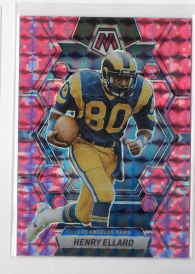 2023 Panini Mosaic Mosaic Camo Pink #141 Henry Ellard (12-LL13-NFLRAMS)