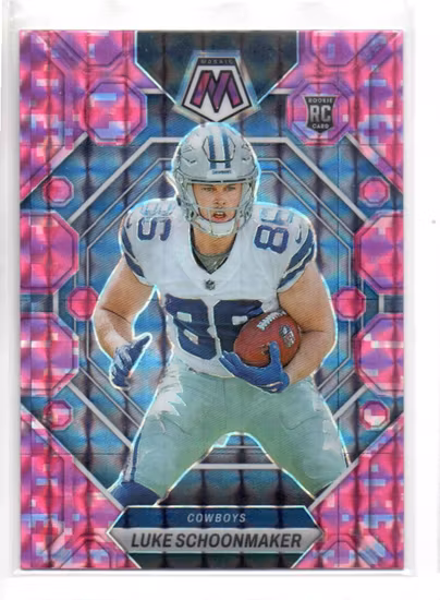 2023 Panini Mosaic Mosaic Camo Pink #344 Luke Schoonmaker (20-LL13-NFLCOWBOYS)