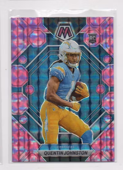2023 Panini Mosaic Mosaic Camo Pink #356 Quentin Johnston (20-LL13-NFLCHARGERS)