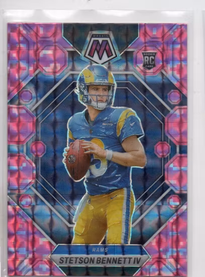 2023 Panini Mosaic Mosaic Camo Pink #362 Stetson Bennett IV (20-LL13-NFLRAMS)
