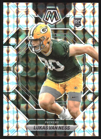 2023 Panini Mosaic Mosaic #342 Lukas Van Ness (20-LL6-NFLPACKERS)