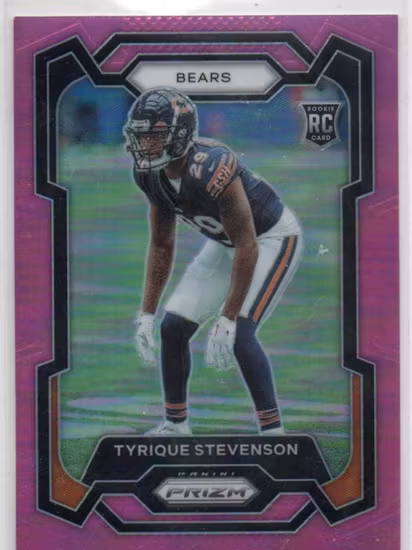 2023 Panini Prizm Prizms Pink #316 Tyrique Stevenson (20-LL12-NFLBEARS)