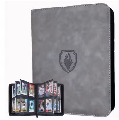 TOPLOADER BINDER MED PLATS FÖR 112 KORT *GREY*