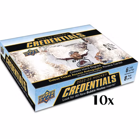 BREAK #283 >> 21 SEPTEMBER  -> 22/23 UD CREDENTIALS 10 BOXER - HALF CASE!