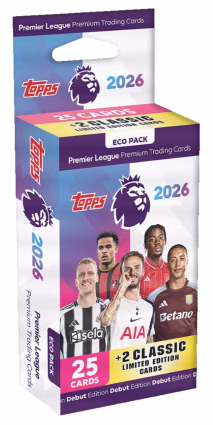 2026 Topps Premier League Cards (Eco Pack)