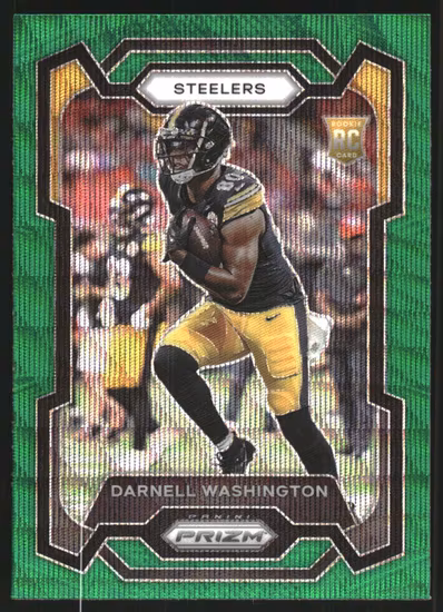 2023 Panini Prizm Prizms Green Wave #384 Darnell Washington (20-LL7-NFLSTEELERS)