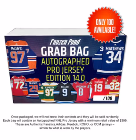 2025-26 Frozen Pond Grab Bag - Autographed Pro Jersey Edition 14.0