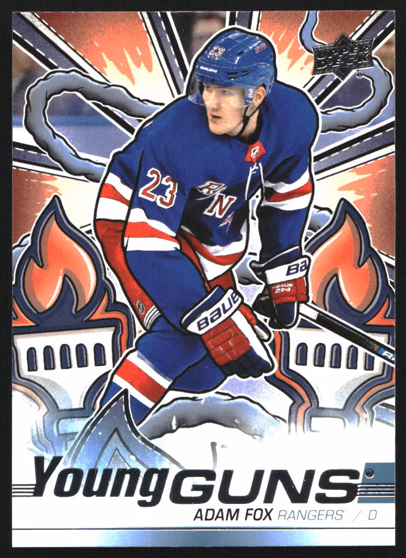 2024-25 Upper Deck Young Guns Renewed Series 2 #228 Adam Fox (25-PP9-NHLRANGERS)