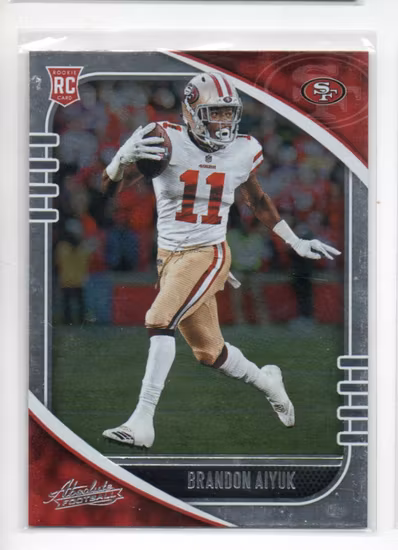 2020 Absolute Retail #111 Brandon Aiyuk (15-MM3-NFL49ERS) UNCERTAIN SET, SEE SCAN