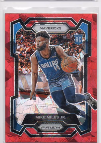 2023-24 Panini Prizm Prizms Red Ice #295 Mike Miles Jr. (20-LL15-NBAMAVERICKS)