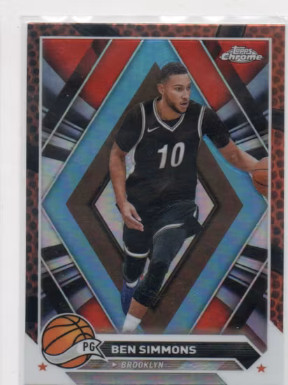 2023-24 Topps Chrome Orange Basketball Refractors #198 Ben Simmons (20-LL15-NBANETS)