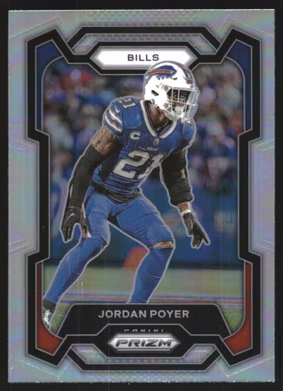 2023 Panini Prizm Prizms Silver #31 Jordan Poyer (15-MM8-NFLBILLS)