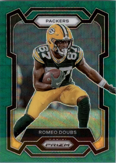 2023 Panini Prizm Prizms Green Wave #114 Romeo Doubs (30-MM8-NFLPACKERS)