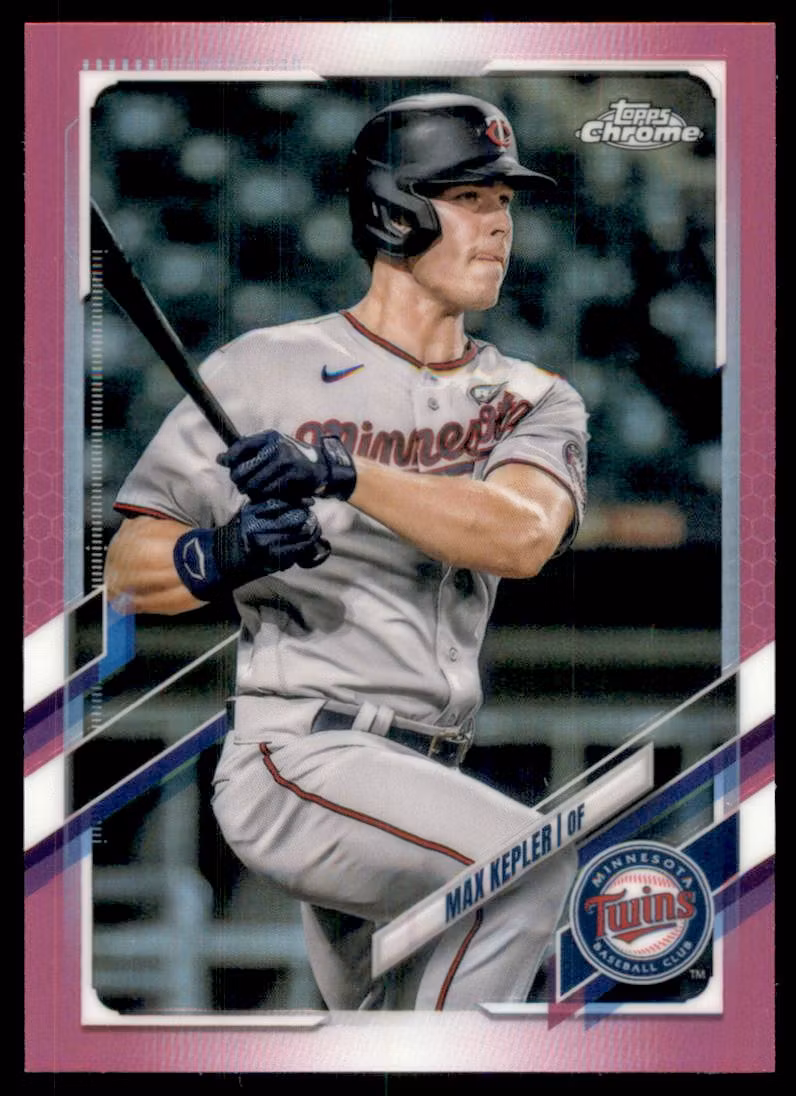 2021 Topps Chrome Pink Refractors #41 Max Kepler (15-MM2-MLBTWINS)