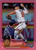 2023 Topps Chrome Pink Refractors #48 Vaughn Grissom (15-MM8-MLBBRAVES)