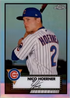 2021 Topps Chrome Platinum Anniversary Refractors #152 Nico Hoerner (15-MM2-MLBCUBS)