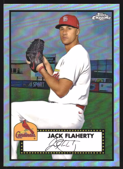 2021 Topps Chrome Platinum Anniversary Refractors #215 Jack Flaherty (15-MM2-MLBCARDINALS)