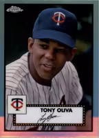 2021 Topps Chrome Platinum Anniversary Refractors #593 Tony Oliva (15-MM2-MLBTWINS)