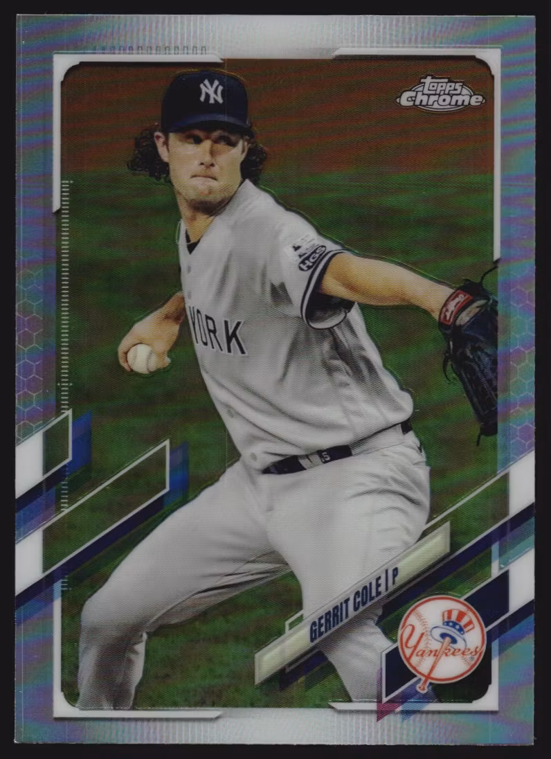 2021 Topps Chrome Refractors #80 Gerrit Cole (12-MM2-MLBYANKEES)