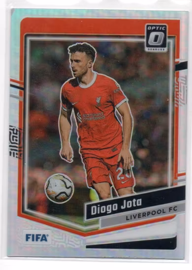 2023-24 Donruss Optic Holo #82 Diogo Jota (20-MM15-LIVERPOOL) DING TOP LEFT CORNER