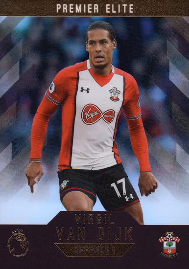 2017-18 Topps English Premier League Gold #178 Virgil Van Dijk ELITE (20-LL5-SOUTHAMPTON)
