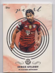 2021-22 Topps Pearl UEFA Champions League #NNO Serge Gnabry (25-JJ2-BAYERNMUNCHEN)